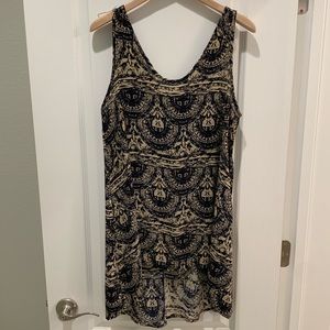 Nordstrom Painted Threads Chiffon High/Low Tunic